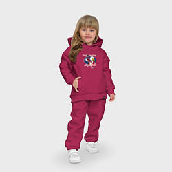 Детский костюм оверсайз Washington Capitals Hockey, цвет: маджента — фото 2