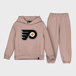 Детский костюм оверсайз Philadelphia Flyers, цвет: пыльно-розовый