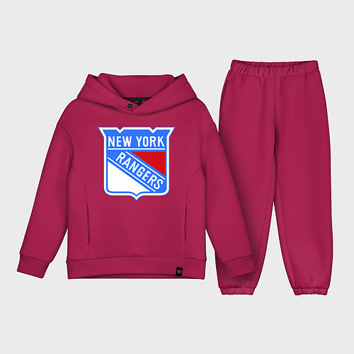 Детский костюм оверсайз New York Rangers / Маджента – фото 1