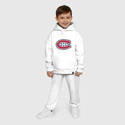 Детский костюм оверсайз Montreal Canadiens, цвет: белый — фото 2
