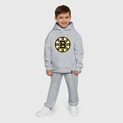 Детский костюм оверсайз Boston Bruins, цвет: меланж — фото 2