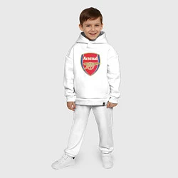 Детский костюм оверсайз Arsenal FC, цвет: белый — фото 2