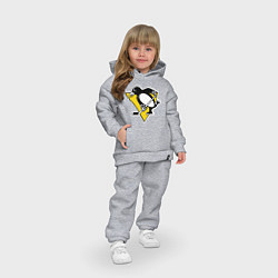Детский костюм оверсайз Pittsburgh Penguins, цвет: меланж — фото 2