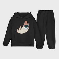 Детский костюм оверсайз Tomoko Kuroki Face, цвет: черный