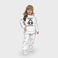 Детский костюм оверсайз Twin Peaks House, цвет: белый — фото 2