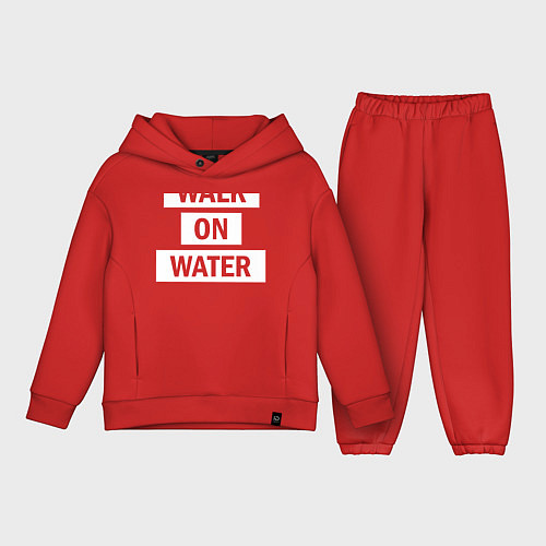 Детский костюм оверсайз 30 STM: Walk on water / Красный – фото 1