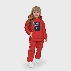 Детский костюм оверсайз Эщкере, цвет: красный — фото 2