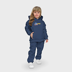 Детский костюм оверсайз Монетный Соник, цвет: тёмно-синий — фото 2