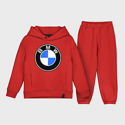 Детский костюм оверсайз Logo BMW, цвет: красный