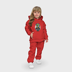 Детский костюм оверсайз Головоломка Рубика, цвет: красный — фото 2