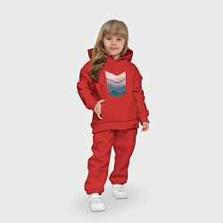 Детский костюм оверсайз Рассвет в горах, цвет: красный — фото 2