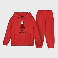 Детский костюм оверсайз Keep Calm & Hug A Panda