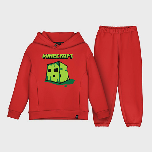 Детский костюм оверсайз Minecraft Creeper / Красный – фото 1