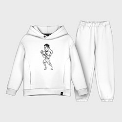 Детский костюм оверсайз Tony Ferguson art, цвет: белый