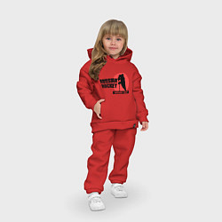 Детский костюм оверсайз Russian hockey, цвет: красный — фото 2