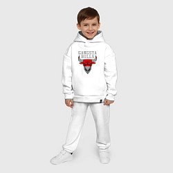Детский костюм оверсайз Gangsta Bulls, цвет: белый — фото 2