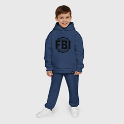 Детский костюм оверсайз FBI Agency, цвет: тёмно-синий — фото 2