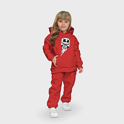 Детский костюм оверсайз Marshmello King, цвет: красный — фото 2