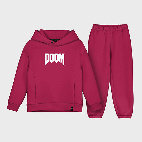 Детский костюм оверсайз DOOM / Маджента – фото 1