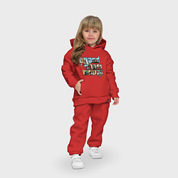 Детский костюм оверсайз GTA 5 Stories, цвет: красный — фото 2