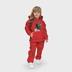 Детский костюм оверсайз GTA 5: Motorbuster, цвет: красный — фото 2