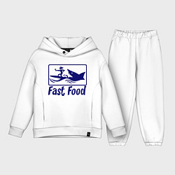 Детский костюм оверсайз Shark fast food