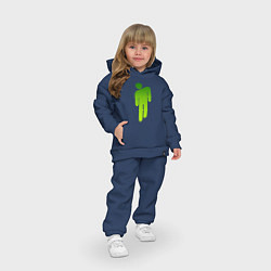 Детский костюм оверсайз Billie Eilish: Green Manikin, цвет: тёмно-синий — фото 2