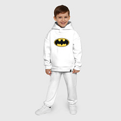 Детский костюм оверсайз Batman, цвет: белый — фото 2