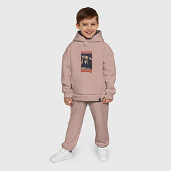 Детский костюм оверсайз Eminem MTBMB, цвет: пыльно-розовый — фото 2
