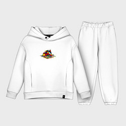 Детский костюм оверсайз Кубик Рубика, цвет: белый