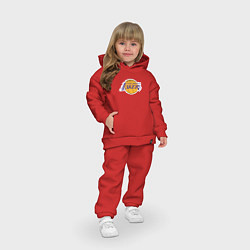Детский костюм оверсайз LA LAKERSспина, цвет: красный — фото 2