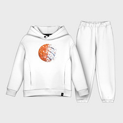 Детский костюм оверсайз BasketBall, цвет: белый