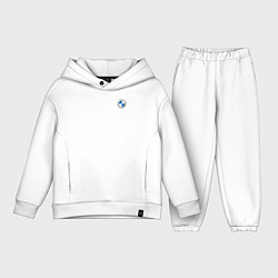Детский костюм оверсайз BMW LOGO 2020, цвет: белый