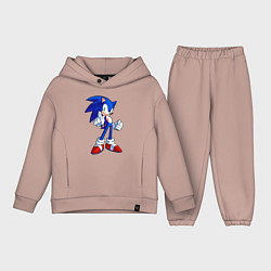 Детский костюм оверсайз SONIC, цвет: пыльно-розовый