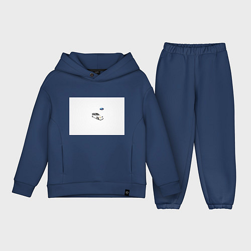 Детский костюм оверсайз SUBARU / Тёмно-синий – фото 1