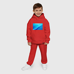 Детский костюм оверсайз Волна, цвет: красный — фото 2