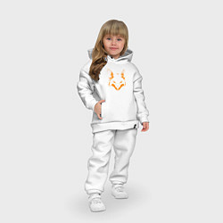 Детский костюм оверсайз ЛИСА, цвет: белый — фото 2