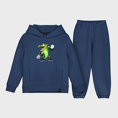 Детский костюм оверсайз Sonic Crocodile / Тёмно-синий – фото 1