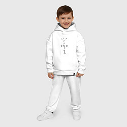 Детский костюм оверсайз TRAVIS SCOTT, цвет: белый — фото 2