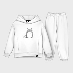 Детский костюм оверсайз Тоторо, цвет: белый