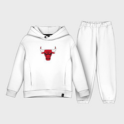 Детский костюм оверсайз CHICAGO BULLS, цвет: белый