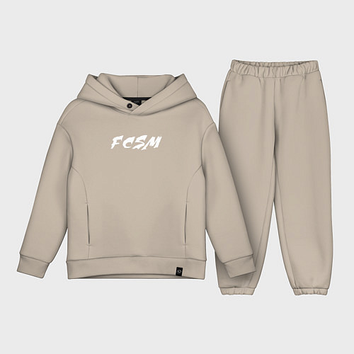 Детский костюм оверсайз FCSM / Миндальный – фото 1