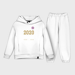 Детский костюм оверсайз FC Bayern Munchen Champions of Europe 2020, цвет: белый