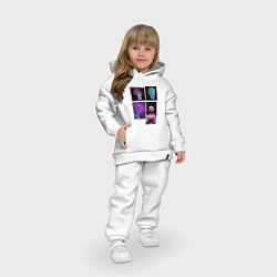 Детский костюм оверсайз Vaporwave art 78, цвет: белый — фото 2