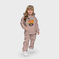Детский костюм оверсайз Barcelona FC, цвет: пыльно-розовый — фото 2