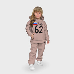 Детский костюм оверсайз RUS 62, цвет: пыльно-розовый — фото 2