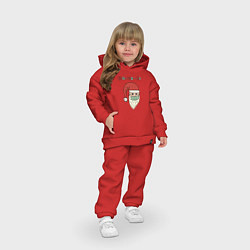 Детский костюм оверсайз Ho-ho-ho, цвет: красный — фото 2