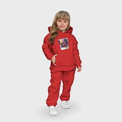 Детский костюм оверсайз Эдгар Brawl Stars, цвет: красный — фото 2