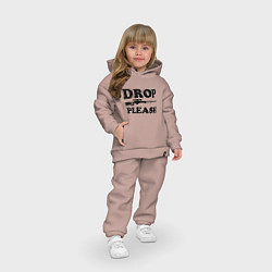 Детский костюм оверсайз Drop Please, цвет: пыльно-розовый — фото 2