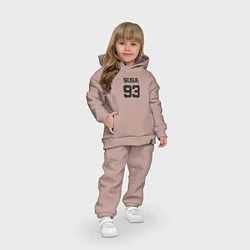 Детский костюм оверсайз BTS - Suga 93, цвет: пыльно-розовый — фото 2